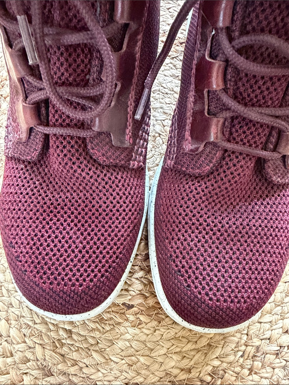 Dr. Martens Telkes Knit High Top Sneaker Boots Burgundy Maroon women’s size 7 - Picture 6 of 10